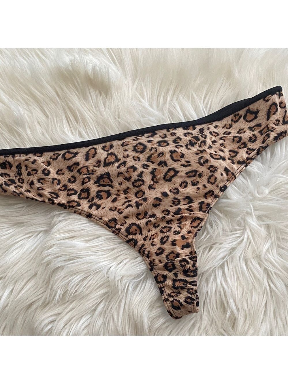 Y2K Bodyform second skin Leopard Print thong